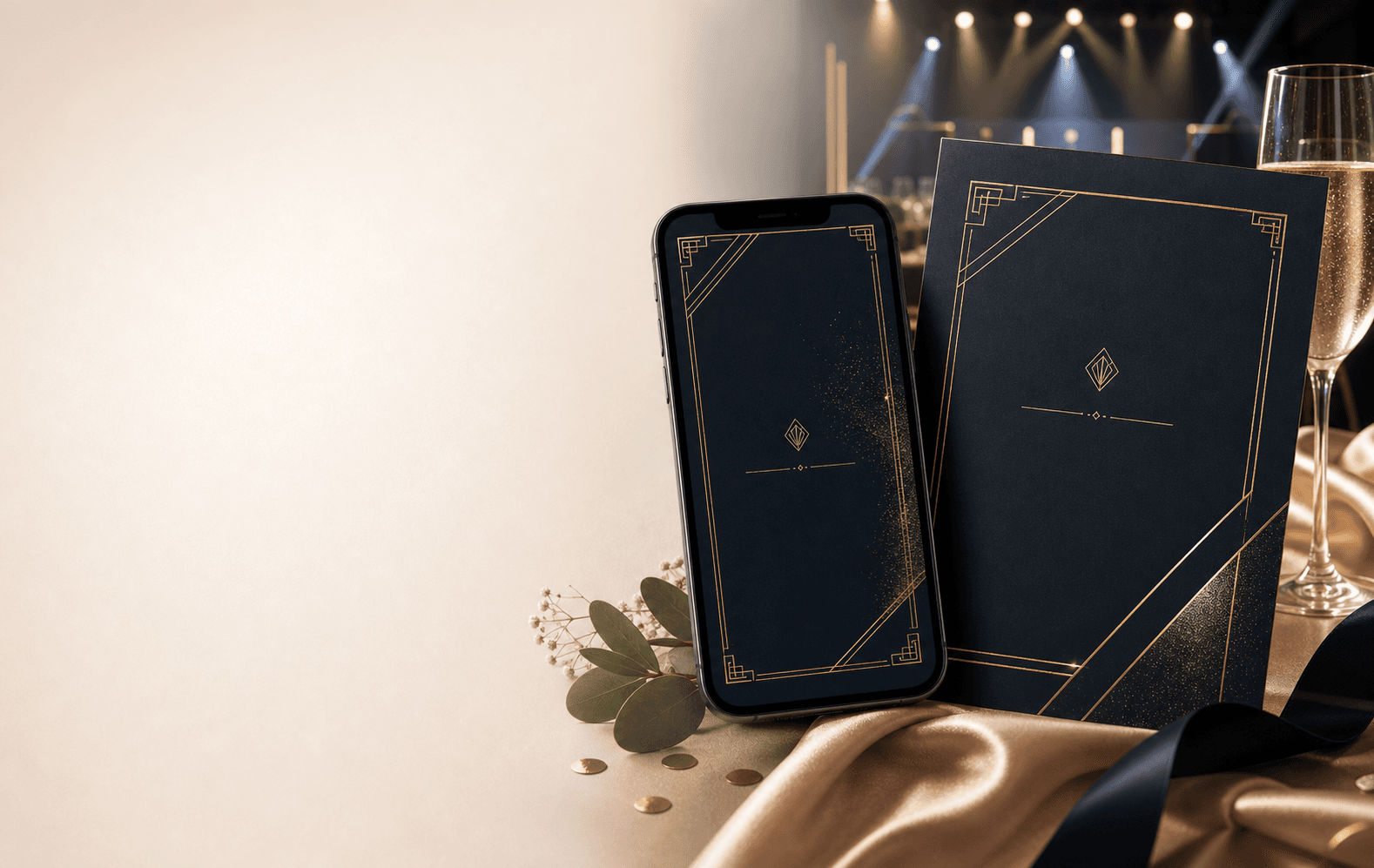 Corporate event management hero background